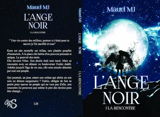 Couverture papier de l'Ange Noir tome 1