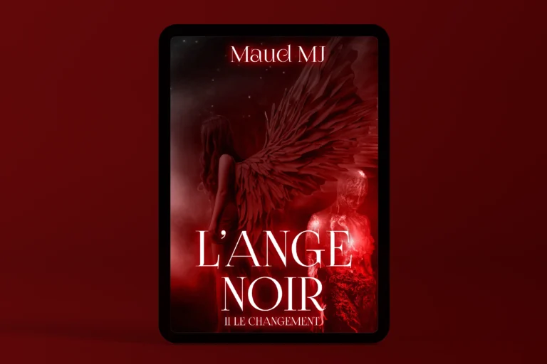 Mockup liseuse du livre Ange Noir tome 2