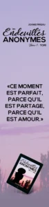 marque page tome 1 les Endeuillés Anonymes