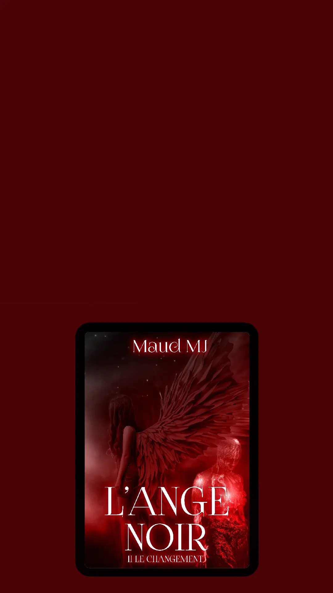 Visuel story instagram pour promouvoir le tome 2 de l'Ange Noir