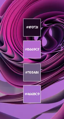 Palette de violet