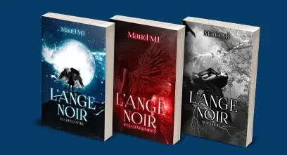 mockup trilogie maud Mockup représentant les trois couvertures de livres fait pour maud